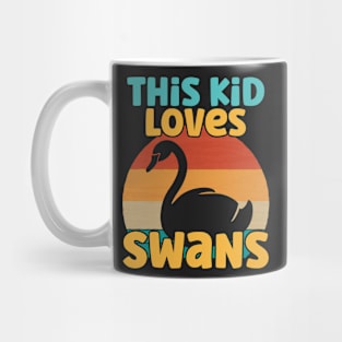 Kids This Kid Loves Swans - Swan lover product Mug